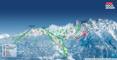 Jerzens Skigebiet Karte