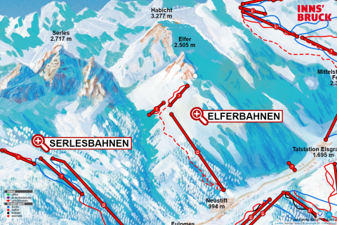 Neustift Skigebiet Karte
