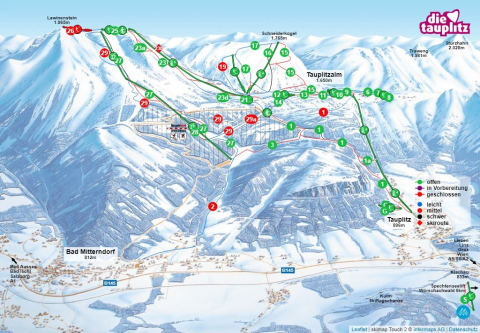 Bad Mitterndorf Skigebiet Karte