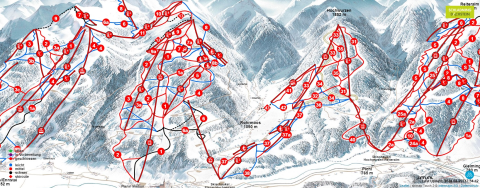 Schladming Skigebiet Karte