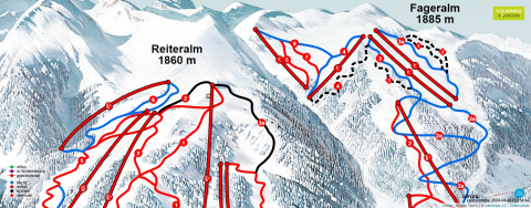 Forstau  Skigebiet Karte