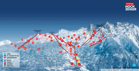 Jerzens Skigebiet Karte
