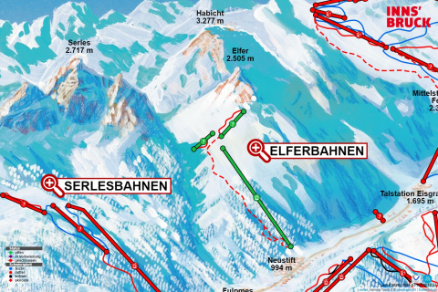 Neustift Skigebiet Karte