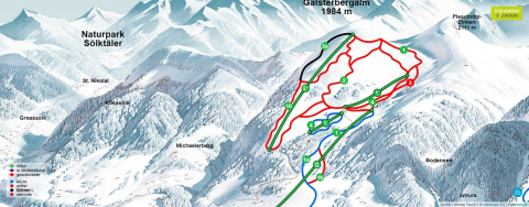 Michaelerberg-Pruggern Skigebiet Karte Michaelerberg-Pruggern Skigebiet Karte