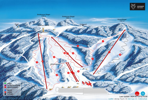 Bischofsmais Skigebiet Karte