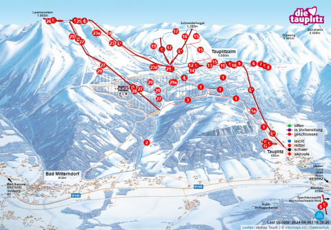Bad Mitterndorf Skigebiet Karte